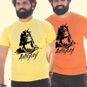 2 set of Adiyogi printed T-shirts