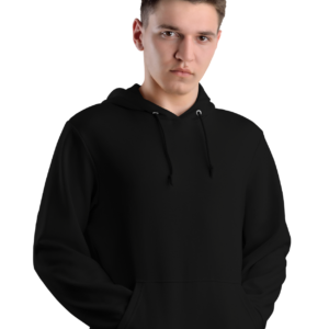 KRINVI Plain Men & Women Full Sleeve Solid Hooded Sweatshirt